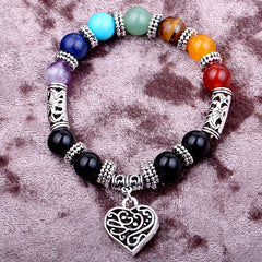Pulsera de energía de yoga de los siete chakras
