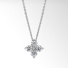 Star Flower Diamond Pendant