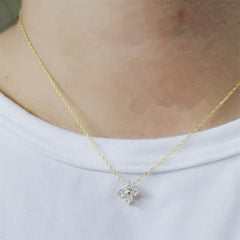 Star Flower Diamond Pendant