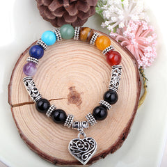 Pulsera de energía de yoga de los siete chakras