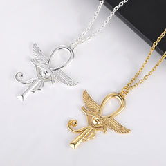 Angel Wings Cross, Eye Of Horus Necklace