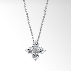 Star Flower Diamond Pendant