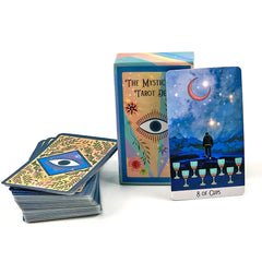 Cartas del Tarot Alma Mística (versión en inglés) de la baraja de adivinación para elevar la energía del lector, juego de fiesta familiar.