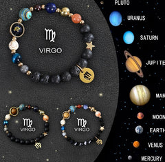 Twelve Zodiac Crystal Bracelets