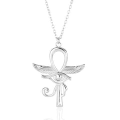 Angel Wings Cross, Eye Of Horus Necklace