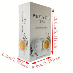 What Is The Tea Oracle Cards Fortune Telling Prophecy Divination 80-cards English Version Tarot Deck in Box
