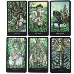 Slavic Legend Tarot Oracle Cards, Black Border, Gypsy Cards, Tarot, Oracle Cards, Suitable for Family, Friends Gathering Party, Card Game