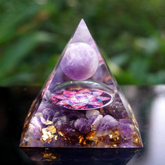 Orgone Pyramid – Tiger Eye Crystal Reiki Chakra Healing