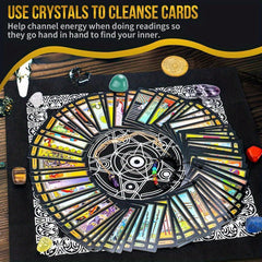 Tarot Cards Set Deck With Guidebook, Fortune Telling Toy With Crystal-Pendulum-for Beginners