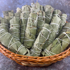 5Pcs 4 Inch Eucalyptus Sage Sticks, Floral Home Sage Cleansing Household Goods, Large Sage Incense Sticks Set Sage Repels Evil Spirits, Sage Home Blessing