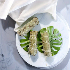 5Pcs 4 Inch Eucalyptus Sage Sticks, Floral Home Sage Cleansing Household Goods, Large Sage Incense Sticks Set Sage Repels Evil Spirits, Sage Home Blessing