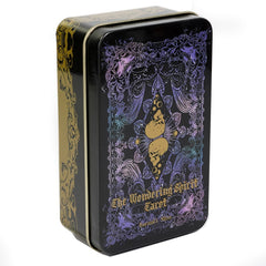 The Wandering Spirit Tarot Storage Box Metal 78pcs Tarot Cards In A Tin Box Edition For Beginners Divination Tools Fortune Telling Board Game, gaming gift