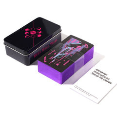 Neon Moon Tarot Deck In A Tin Metal Box Box Tarot Cards For Fate Divination Board Game Tarot And A Variety Of Tarot Options