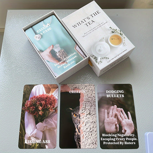 What Is The Tea Oracle Cards Fortune Telling Prophecy Divination 80-cards English Version Tarot Deck in Box