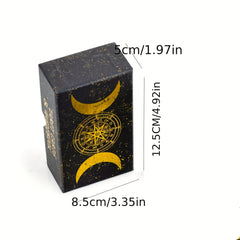 Prophet Gold Foil Tarot Cards, 78 Original Tarot Cards Fortune Telling Game With Guide Book For Beginners