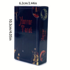 Horror Tarot Cards English  Fun Deck Table Divination Fate Board Games, gaming gift