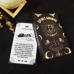 Spirit Animal Oracle Cards - 54-Card Deck for Beginners, Ant Persverance as the Message, Fortune Telling & Divination Game with Illustrated Guide