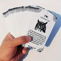 Spirit Animal Oracle Cards - 54-Card Deck for Beginners, Ant Persverance as the Message, Fortune Telling & Divination Game with Illustrated Guide