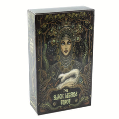 Slavic Legend Tarot Oracle Cards, Black Border, Gypsy Cards, Tarot, Oracle Cards, Suitable for Family, Friends Gathering Party, Card Game