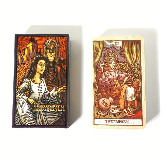 Labyrinth Tarot Deck, Stunning Deck Of Tarot Pockets Cards, Perfect Gift For Labyrinth Fans And Tarot Enthusiasts, Tarot Cards For Beginners Tarot Deck Set