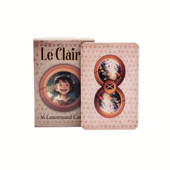 Le-Claire Lenormand Deck Card, Party Fortune Telling Game, Pocket Size Divination Oracle Cards, 36-Cards