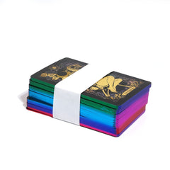 The Wandering Spirit Tarot Storage Box Metal 78pcs Tarot Cards In A Tin Box Edition For Beginners Divination Tools Fortune Telling Board Game, gaming gift