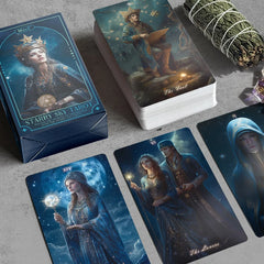 New Skull Black Tarot Deck 78 Cards Gothic Divination Oracle Dark Mystery Rider Waite Spiritual Guidance English Spanish Russian