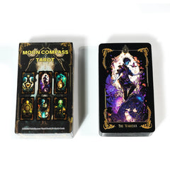 78pcs Cards Moon Compass Tarot Deck Tarot Cards Intelligence Modern Lines Of The Traditional Spirit Party Board Game Oracle Card