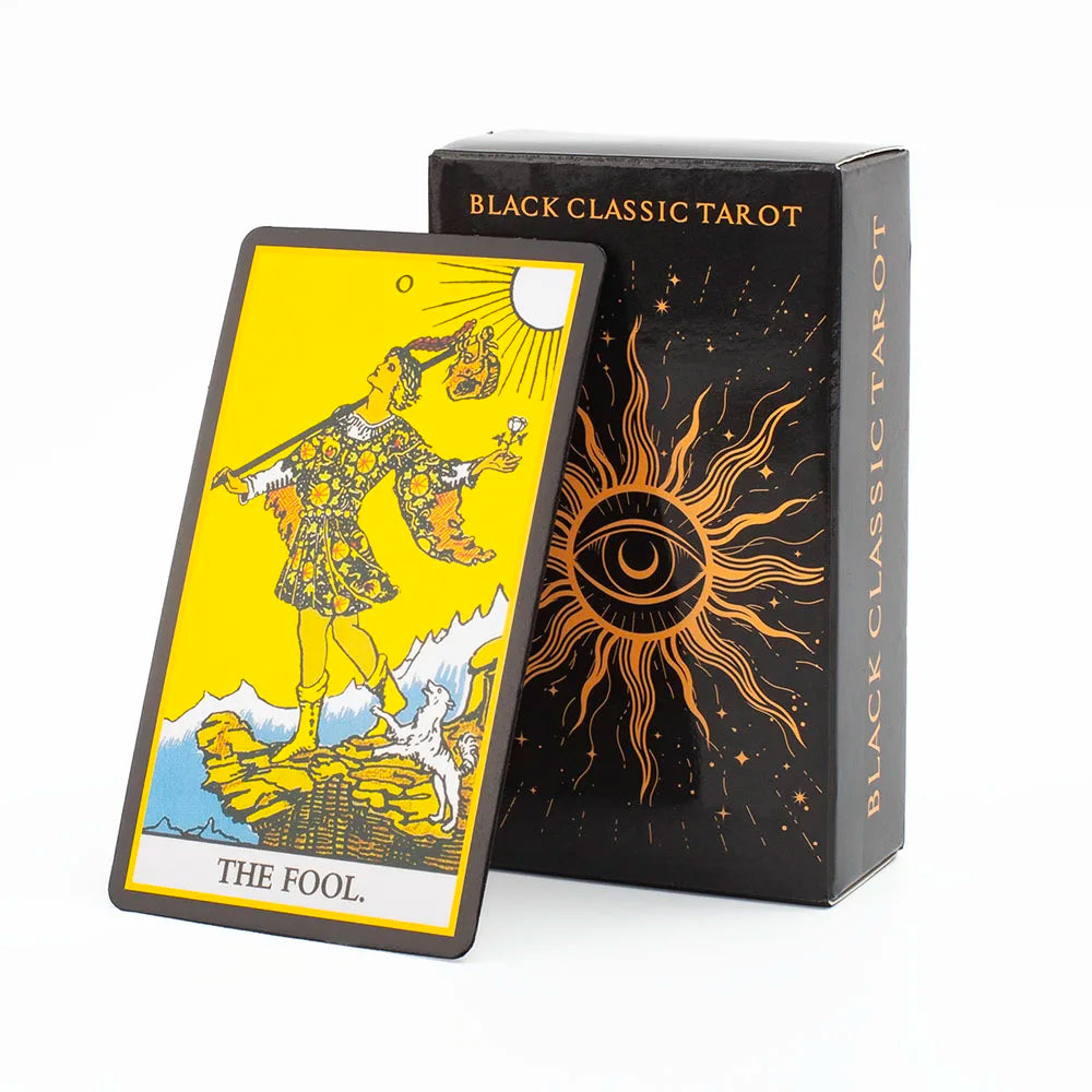 Black Classic Tarot, 78 Pcs Card AND BOOKLET