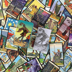 Metal Box Gilded Edition Back Tarot Cards Deck With Paper Guidebook English Vision Classical Party Board Game Holiday Games