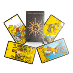 Black Classic Tarot, 78 Pcs Card AND BOOKLET