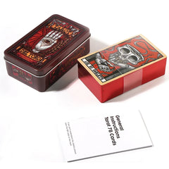 Del Toro Tarot in Tin Metal Box 78 Cards Gilded Edge Guidebook Light Seer's Tarot Deck Stocking Blooming Cat