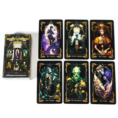78pcs Cards Moon Compass Tarot Deck Tarot Cards Intelligence Modern Lines Of The Traditional Spirit Party Board Game Oracle Card