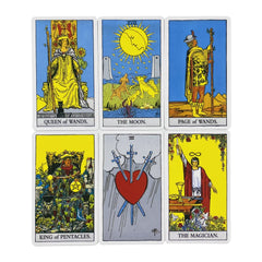 The Rider Tarot Cards With Paper Guidebook for Divination Personal Use English Version Oracles Deck for Women Girls Board Game
