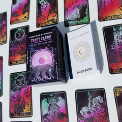 12x7 cm Paper Manual 78 Cards With Meaning On Them Classic Colorful  Tarot Deck Games