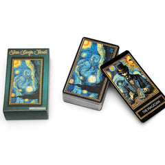 Van Gogh Tarot Cards - 78-Card Deck, Art-Inspired Tarot Game, Premium Paper Material, Classic Divination Tool for Adults and Tee