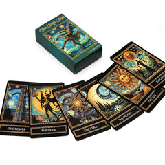 Van Gogh Tarot Cards - 78-Card Deck, Art-Inspired Tarot Game, Premium Paper Material, Classic Divination Tool for Adults and Tee