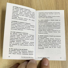 Luxurious Golden Foil Tarot Deck Bilingual Spanish & English Guidebook