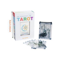 ‌Transparent Tarot Cards Divination Tool, Collectible Layered Deck, Unique Design