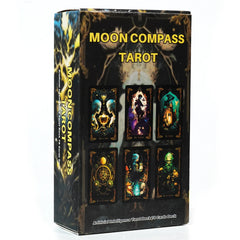 78pcs Cards Moon Compass Tarot Deck Tarot Cards Intelligence Modern Lines Of The Traditional Spirit Party Board Game Oracle Card