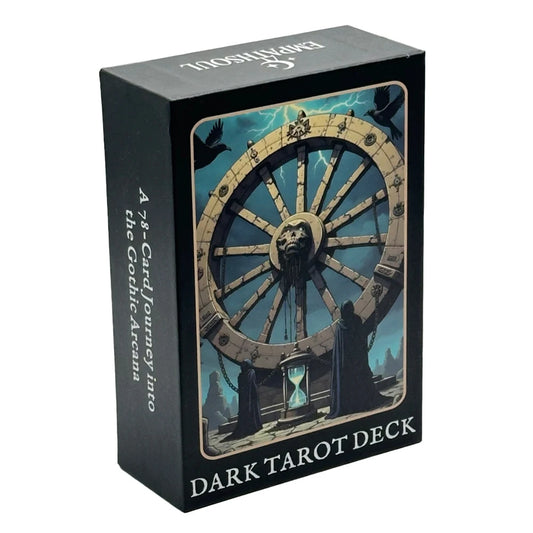 Dark Tarot Cards Set, Gothic Arcana Journey Classic Theme Deck, 78 Cards