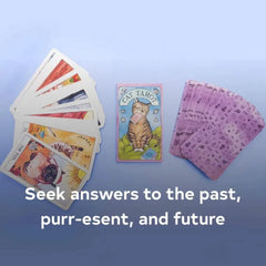 10.6*6.5cm Cat Tarot: 78 Cards (Whimsical and Humorous Tarot Deck, Stocking Stuffer for Kitten Lovers)