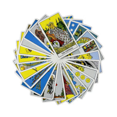 The Rider Tarot Cards With Paper Guidebook for Divination Personal Use English Version Oracles Deck for Women Girls Board Game