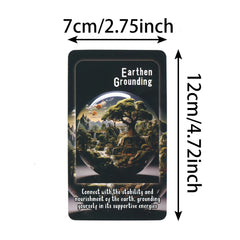 Elemental Energies Oracle Deck, with Meaning on the Cards