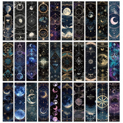 30/60PCS Tarot Secret Books, Annotated Bookmarks, Creative Handbooks, Material Decorations