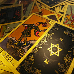 Vintage Tarot Cards Deck with Guidebook