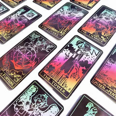 12x7 cm Paper Manual 78 Cards With Meaning On Them Classic Colorful  Tarot Deck Games