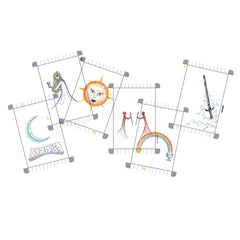 ‌Transparent Tarot Cards Divination Tool, Collectible Layered Deck, Unique Design