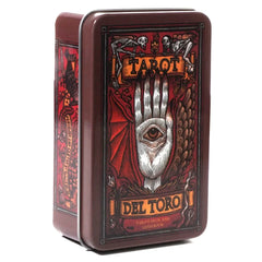Del Toro Tarot in Tin Metal Box 78 Cards Gilded Edge Guidebook Light Seer's Tarot Deck Stocking Blooming Cat