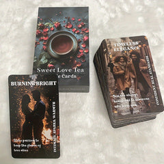 Beginner's Love Tarot Deck - 78 Keyword Oracle Cards, Easy-to-Read, Mixed Colors, 4.72" x 2.75"